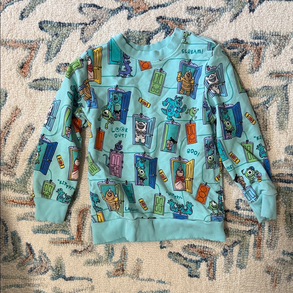 Little Sleepies Blue Monster Sweatshirt